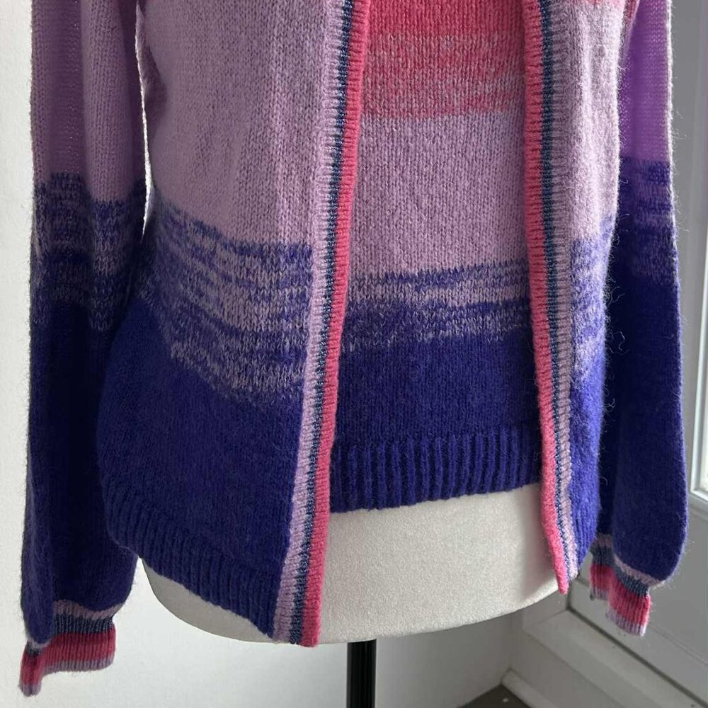 Lilly Pulitzer Ombré Knit Twin Set Cardigan and Shell in Pink & Violet – US S - Picture 2 of 13